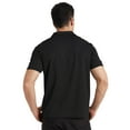 thumbnail image 3 of YUSHOW Men's Polo-Shirt Short Sleeve Performance Moisture Wicking Dry Fit Golf Shirts for Men Black,L, 3 of 7
