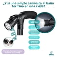 thumbnail image 4 of Bastón Plegable con Luz LED y Base Antideslizante | Altura Ajustable 85-97cm | Punta Giratoria 360° | Soporta 130kg | Bastón Ergonómico para Adulto Mayor Hombre Mujer, 4 of 12
