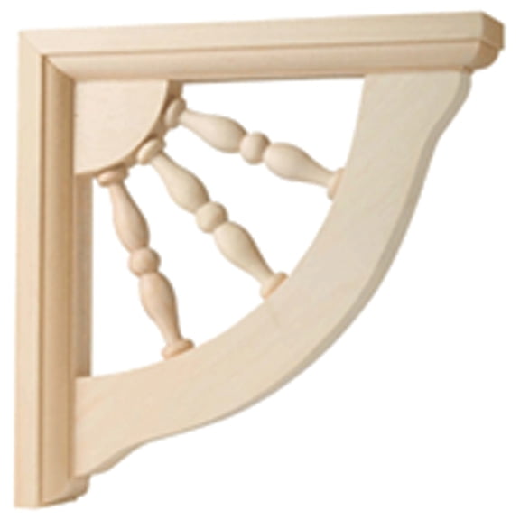 Waddell Spindle Corbel CB737 - Smooth Finish, Plastic - 2 Count, Multicolor