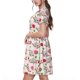 thumbnail image 2 of Balery Cartoon Koala Bear Vestidos sueltos de manga corta para mujer, vestidos de verano 2025, vestidos casuales de corte A con vuelo., 2 of 6