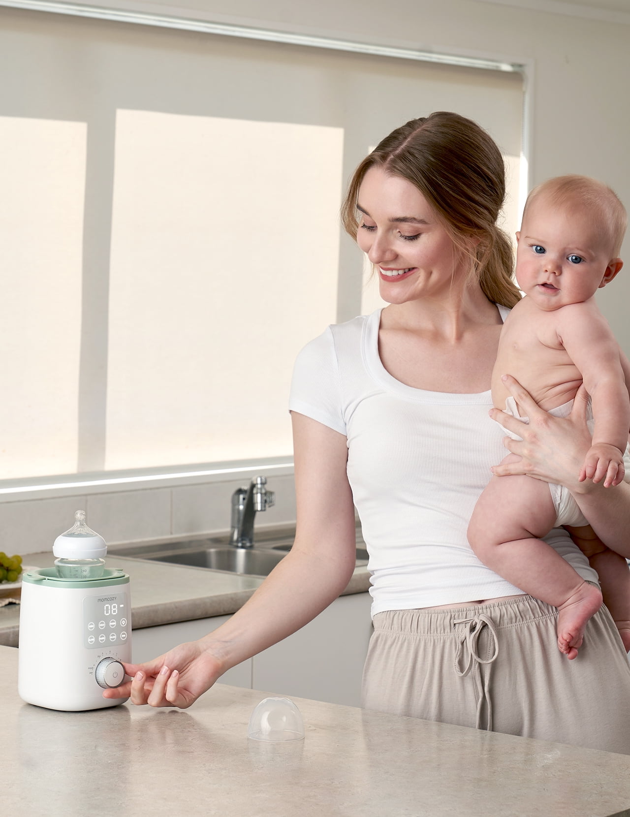 Momcozy Baby Bottle Warmer for Breastmilk, Safe Warm Water Bath, Fits Most Feeding Bottles
