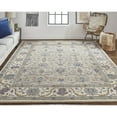 thumbnail image 2 of Feizy Rylan Transitional Oriental, Taupe/Ivory/Blue, 9' x 12' Area Rug Easy Care Stain Resistant Pet & Kid Friendly Vintage Floral & Botanical Floor Rug for Living room Bedroom, 2 of 9