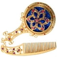 thumbnail image 2 of MasteelfCA 1 Set Portable Makeup Mirror Mini Vanity Mirror with Comb Elegant Mirror, 2 of 8