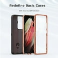 thumbnail image 3 of for Galaxy S21 Ultra 5G Case, Heavy Duty Protective Case with [3 Layers] Rugged Rubber Shockproof Protection Cover for Samsung Galaxy S21 Ultra(Black/Orange), 3 of 12