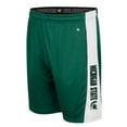 thumbnail image 2 of Men's Colosseum Green Michigan State Spartans Panel Shorts, 2 of 3