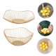 thumbnail image 5 of unbranded 2Ud Cestas De Hierro Dorado Para Cocina Y Almacenamiento Con Decorativo Duradero, 5 of 8