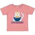 thumbnail image 3 of Inktastic I Love Noodles with Cat Illustration Boys or Girls Baby T-Shirt, 3 of 5