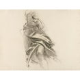 thumbnail image 3 of John Singer Sargent 24x19 Black Modern Framed Museum Art Print Titled - Detail of Drapery (Crayon Study No.&nbsp;5.14), 3 of 5