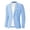 Light Blue, variant on Jerdar Men's Linen Blazer Jacket Lapel Collar One Button Single Breasted Solid Color Slim Fit Long Sleeve Spring Summer Casual Business Wedding Lightweight Breathable Sport Coat Top