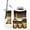 Color 2, variant on Bathroom Accessory Set 6 Piece Vintage Music Piano Keys Treble Clef Floating Musical Trash can, Toothbrush Holder, Toothbrush Cup, Soap Dispenser, Soap Dish, Toilet Brush Holder