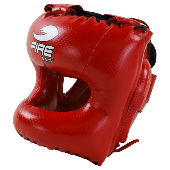 Careta box Bara Fire Sports Pvc Rojo Grande