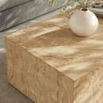 thumbnail image 2 of Modway Jordana Base Carrée Intérieur - Mobilier de Patio Extérieur Table Basse en Béton en Travertin, 2 of 10