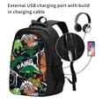 thumbnail image 2 of Fotbe Dinosaur Skeleton Mochila con Estampado y Puerto USB para Hombre y Mujer, Mochila Antirrobo, Mochila de Viaje, Mochila Escolar, Mochila Universitaria, 2 of 7