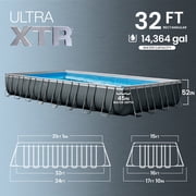 INTEX Ultra XTR 32ft x 16ft x 52in Above Ground Pool Set, Sand Filter Pump