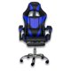 thumbnail image 1 of Silla de escritorio gamer ergonómica Masaje Reclinable Descansapies azul Titano TT-SGRM01, 1 of 7