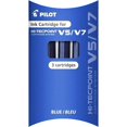 thumbnail image 2 of Pilot V7 Hi-Tecpoint Stylo à Bille Roulante - Pointe 0,7 mm - Encre Bleue - Stylo Simple + 3 Recharges, 2 of 4