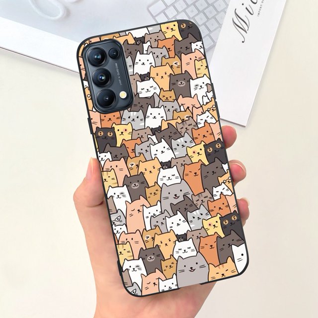For OPPO Reno 5 5G Case Reno5 Pro Cover Fashion Painted TPU Soft Silicone Phone Cases For OPPO Reno 5 Pro Reno5 Shockproof Funda case-c47 For Reno 5 5G