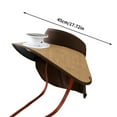 thumbnail image 3 of Solar Fan Hat Sun Visor Hat Detachable Solar Charging Fan Built-in Wide-brimmed Hat UPF 50+ Solar Fan For Summer Hat Mountaineering And Fishing Hat, 3 of 7