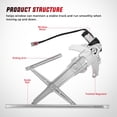 thumbnail image 5 of Nilight Front Left Window Regulator with Motor, Compatible with 1997 1998 1999 2000 2001 Honda CR-V, Power Window Lift Motor Assembly, Driver Side, OE Replacement, 5 of 7