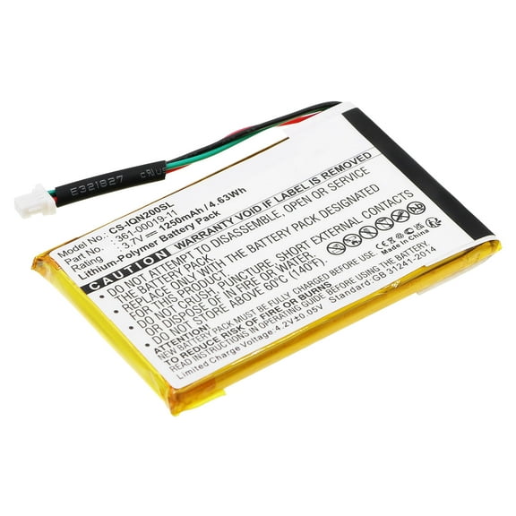 Replacement Battery for Garmin Nuvi 200,Nuvi 200W,Nuvi 205,Nuvi 205T,Nuvi 205W,Nuvi 205WT,Nuvi 250,Nuvi 252W,Nuvi 255,Nuvi 255T,Nuvi 255W,Nuvi 255WT,Nuvi 260,Nuvi 260W,Nuvi 260WT,Nuvi 270