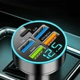 thumbnail image 4 of USB C Car Charger Fast Charging,66W 5 Port Car Charger,New Digital Car Charger 12-24V Quick Charge Automotive Fast Charging with USB PD QC 3.0 Cigarette Lighter Plug,Universal for All Car Devices, 4 of 6
