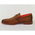 thumbnail image 4 of Men's TAYNO Shoes The Caprio C TAYNO Crocodile Print Bit Loafer Cognac, 4 of 8