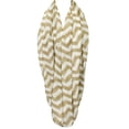 thumbnail image 2 of Wrapables® Light Weight Chevron Infinity Scarf, khaki, 2 of 4