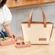 thumbnail image 5 of Insulated Lunch Bag Tote for Adults | High-Capacity Leakproof Aluminum Foil Cooler Bag | Reusable Polyester Lunch Box | Green Yellow Brown | 9.05x7.87x5.51in | For Work Office Picnic Travel, 5 of 6