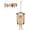 E, variant on Hand-Painted Resin Animal Wind Chimes, Whimsical Vintage Hanging Bells for Outdoor Garden Decor, Durable Weather-Resistant Ornaments for Porch, Yard, Window, Farmhouse Decoration