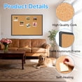 thumbnail image 4 of JILhome 35" x 23" Cork Board, 3'x2' Bulletin Board, Cork Boards for Walls, Office, Home, Black Aluminium Frame, 4 of 7