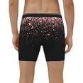 thumbnail image 2 of Men's Boxer Briefs, Rose Gold Glitter1 Soft and Breathable Mens Underwear Boxer Briefs With Widen Waist, 2 of 5