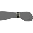 thumbnail image 2 of Men's 204604BKGPBK Swarovski Crystal Accented Gold-Tone Black Leather Strap Watch, 2 of 3