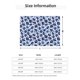 thumbnail image 5 of Fotbe Blue Ink Flowers Manta de Franela con Estampado, Manta Ultrasuave para Cama, Sofá, Auto, Hipoalergénica y Antibolitas-80"x60", 5 of 6