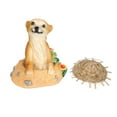 thumbnail image 2 of Estatua de animales de jardín, sombrero de paja, adornos de suricata, artículos de resina, decoración de jardín, construido para profesionales, 2 of 14