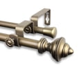 thumbnail image 3 of Home Window Decorative Palace Double Curtain Rod 28-48 inch - Black, 3 of 4