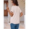thumbnail image 2 of Women Short Sleeve Tunic Tops  S, 2 of 5