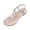 Silver, variant on Willtoo Flat Sandals for Women Rhinestone T-Strap Bohemian Pearl Crystal Sandals Adjustable Ankle Strap Summer Beach Flip Flops Outdoor Beach Vacation Shoes