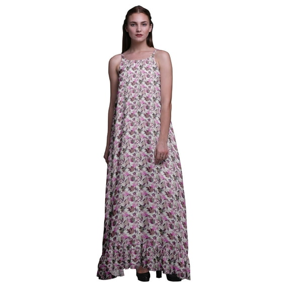 Bimba Amethyst Leaves Leaves Spaghetti Strap Womens Sleepwear Nightgown Ladies Nightwear Nursing Sleep Dress Large