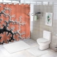 thumbnail image 7 of Awypu Waterproof Shower Curtain, Durable and Washable, Red White Ocean Coral Pink Branch Reef, Multiple Sizes Available White, 7 of 7