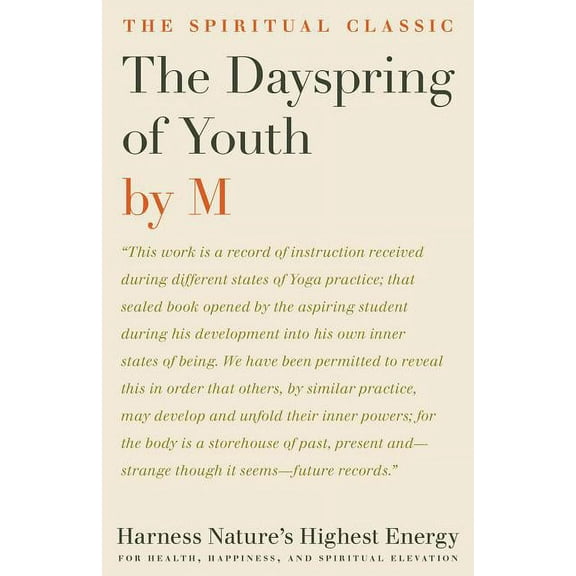 The Dayspring of Youth, (Paperback)
