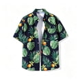 thumbnail image 5 of Moxiu Mens Beach Shirts Short Sleeve Hawaiian Button Down Shirts Floral Tropical Summer Vacation Shirt for Resort Cruise, 5 of 6