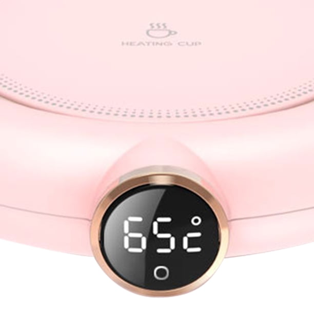 Batería de Cocina Posavasos eléctrico para taza de caféplato caliente para leche para regalos navideños (rosa) Wdftyju Libre de BPA