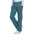 thumbnail image 3 of Cherokee Workwear Core Stretch Women's Scrubs Pant Mid Rise Pull-On Cargo 4005, 3 of 6