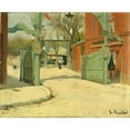 thumbnail image 3 of Santiago Rusiñol 18x15 Black Modern Framed Museum Art Print Titled - Entrance to the Park of the Moulin De La Galette (1891), 3 of 5