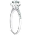 thumbnail image 2 of Silvago Jewel Round Cut 1 Ct Lab Created Diamond Rings - 14K White Gold Plated Wedding Rings - Silver Halo Rings for Women's - Engagement Wedding Unique Rings for Women's - Daily Wear Fine Jewellery, 2 of 3