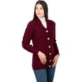 thumbnail image 2 of SAOL 100 % Merino Wool Ladies Shawl Collar Cardigan, 2 of 5