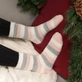 thumbnail image 4 of BambooMN Women's Funky Double Layer Thick Soft Warm Fuzzy Comfy Home Socks, 3 Pairs Asst C, L/XL, 4 of 8