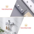 thumbnail image 3 of unbranded 2Ud Estante De Pared Con Para Colgar Abrigos Y Bolsos En Plástico, 3 of 8
