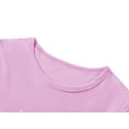 thumbnail image 2 of Beezizac Girls Pajama Tie Dye Purple Astronaut Panda Short Sleeve & Pants Cotton Set 2-PC PJ Kid Size 10, 2 of 7