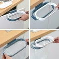 thumbnail image 4 of PHIGZNT Over the Cabinet Plastic Trash Bag Holder for Kitchen, Under Sink Trash Can, Grocery Bag Holder for Rv,Bathroom, Dorm Room, Office 8.6"X 4.9" Blue One Size, 4 of 4